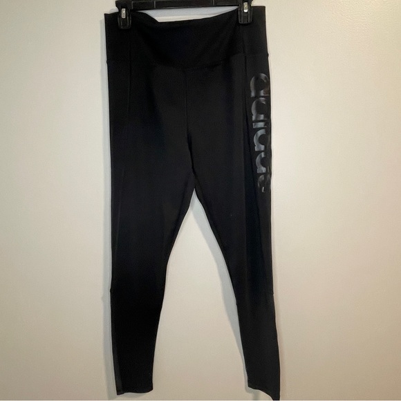 Adidas Climalite luxe Black Womens leggings Size L - Picture 1 of 6